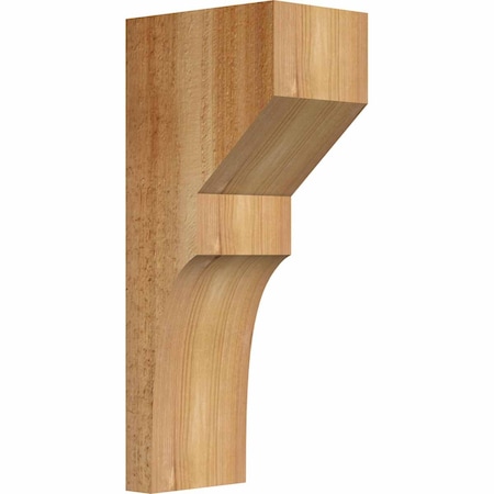 Ekena Millwork Monterey Rough Sawn Corbel, Western Red Cedar, 4"W x 6"D x 14"H COR04X06X14MON00RWR